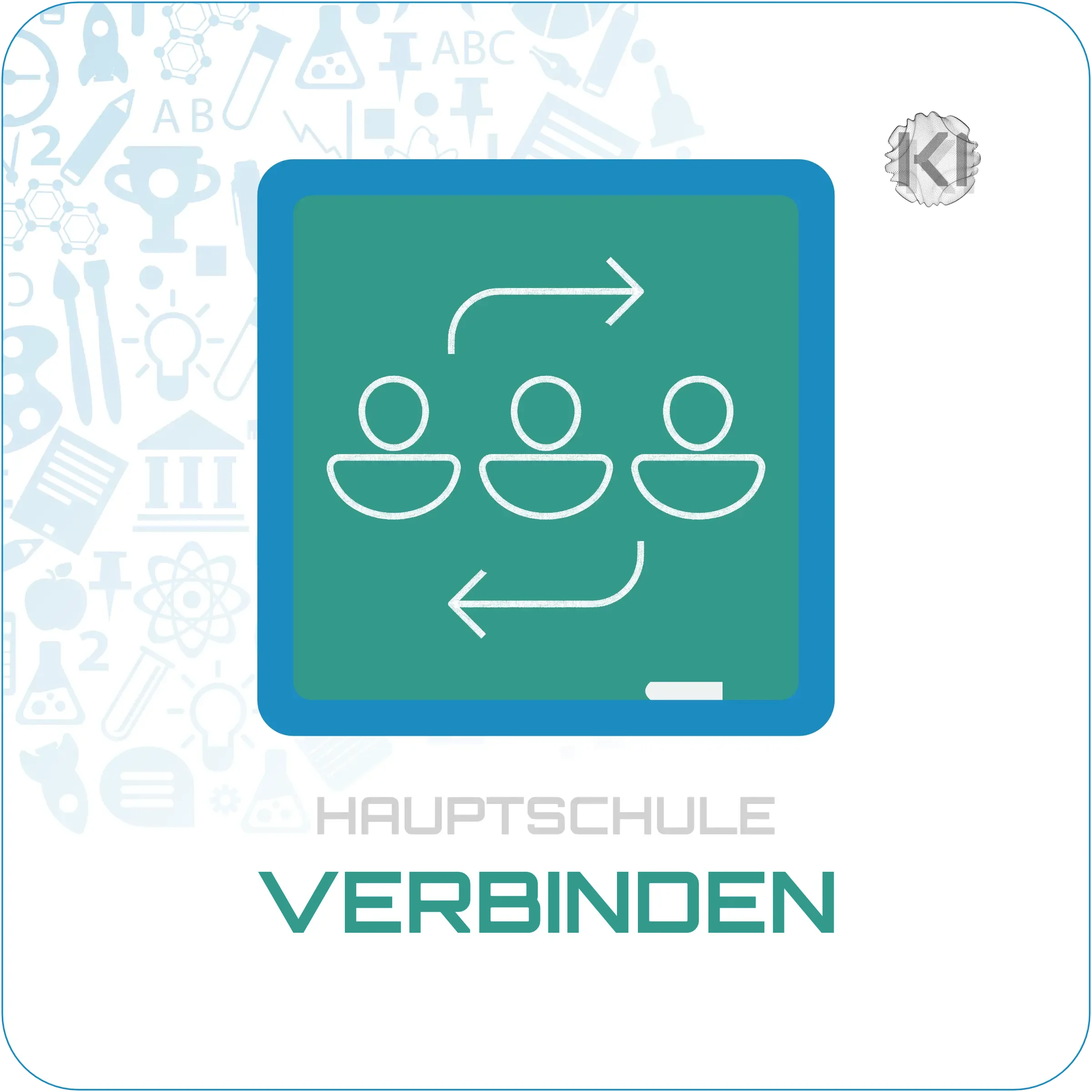 Hauptschule – Verbinden: Gruppensymbole für Zusammenarbeit, soziale Rollen und Gemeinschaft im Klassenalltag