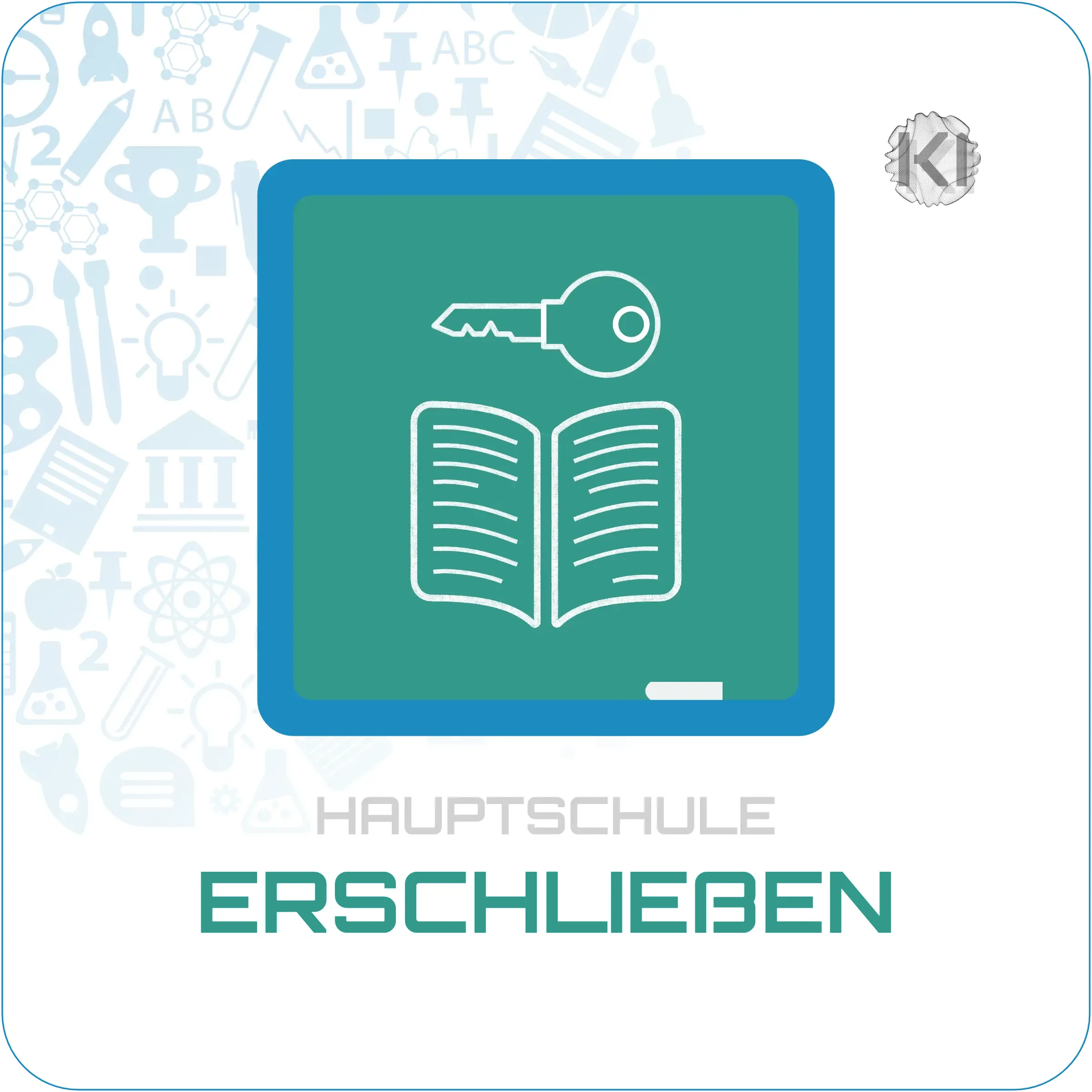 Hauptschule – Erschließen: symbolisches Buch mit Markierungen zur Textarbeit und zum Verstehen von Sachinhalten