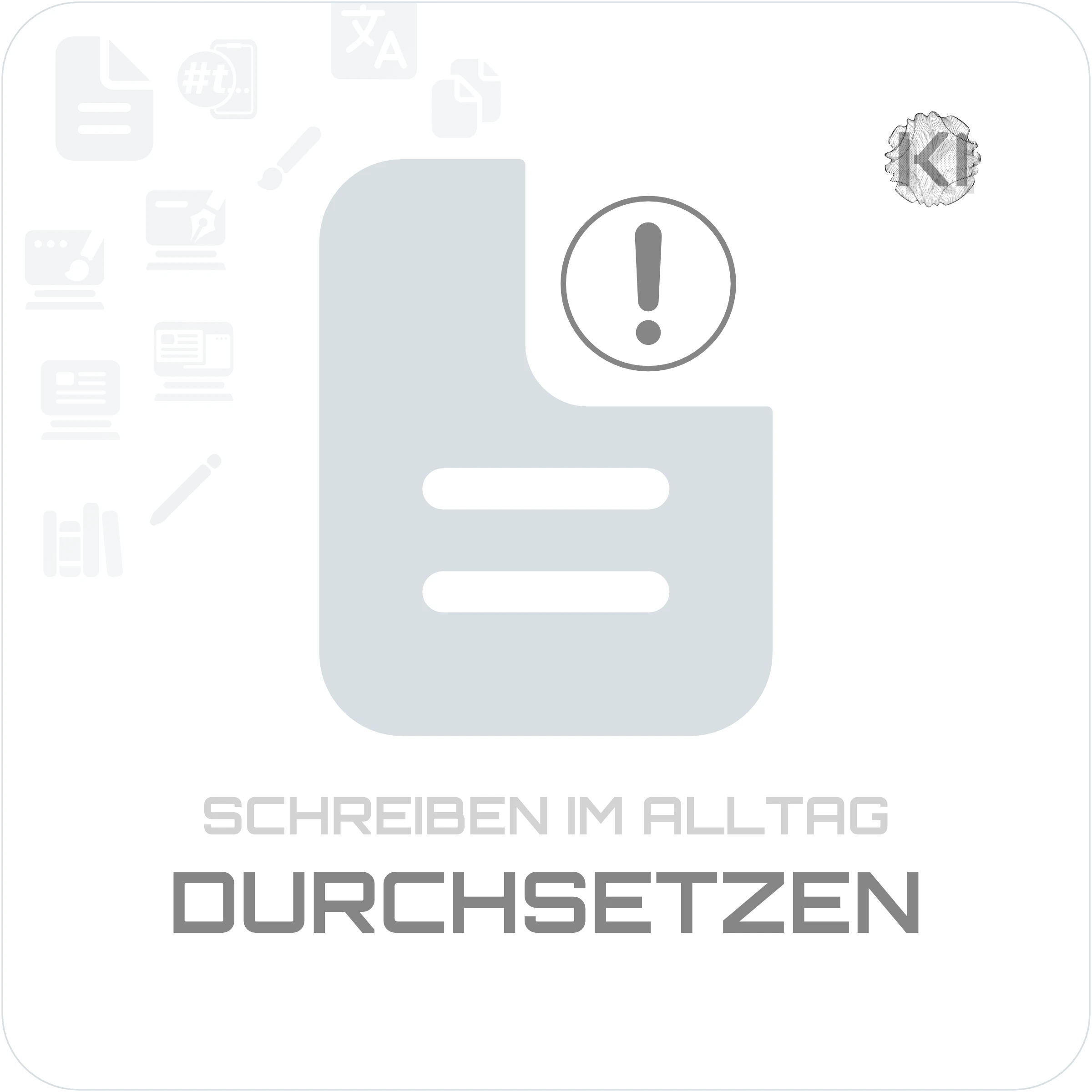 Texte – DURCHSETZEN: Dokument Blatt Symbol mit geknickter Ecke als Symbol für zielgerichtete Argumentation im Widerspruchsverfahren