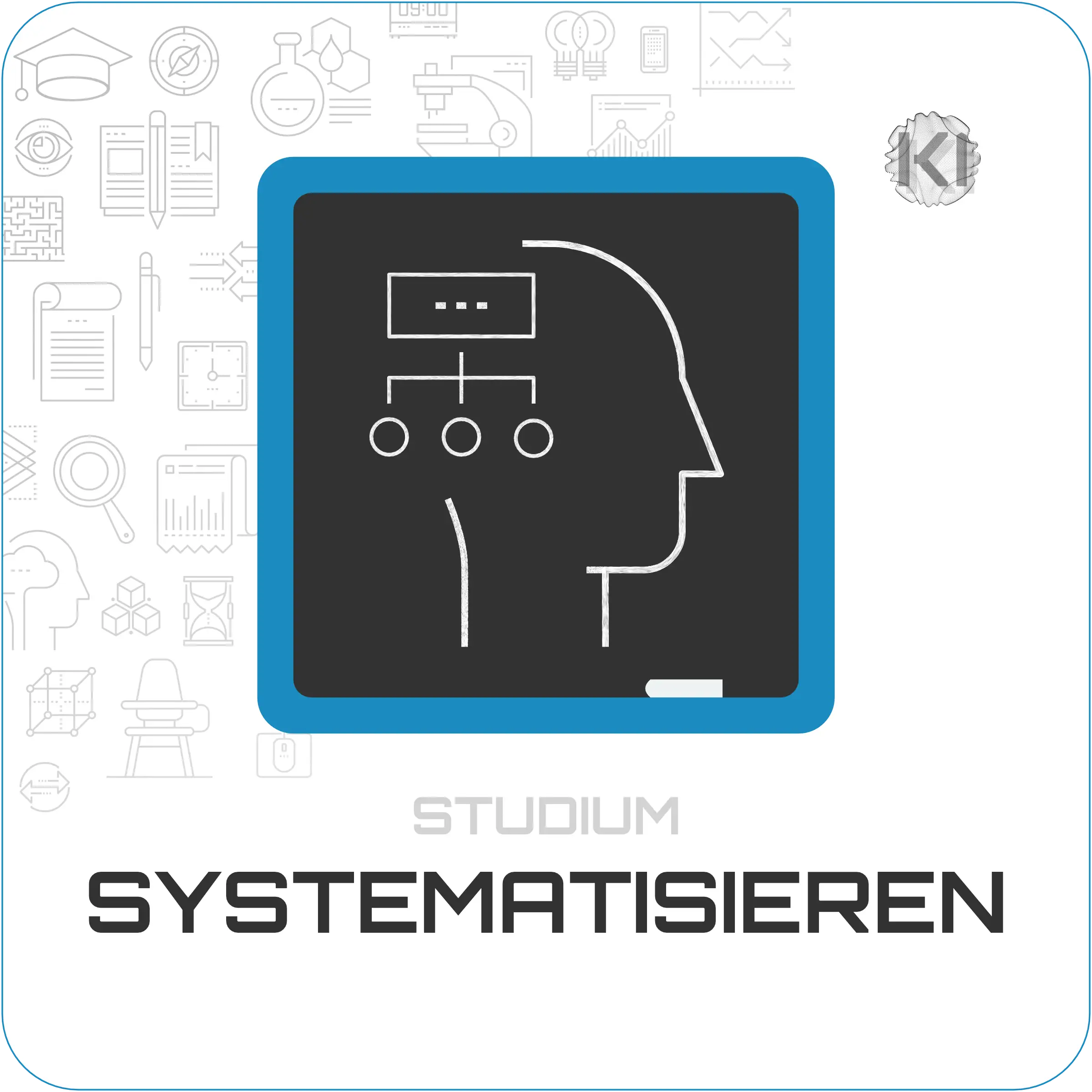 Studium – Systematisieren: Raster- und Ordnungssymbole zur Strukturierung von Semesterplanung und Studienorganisation