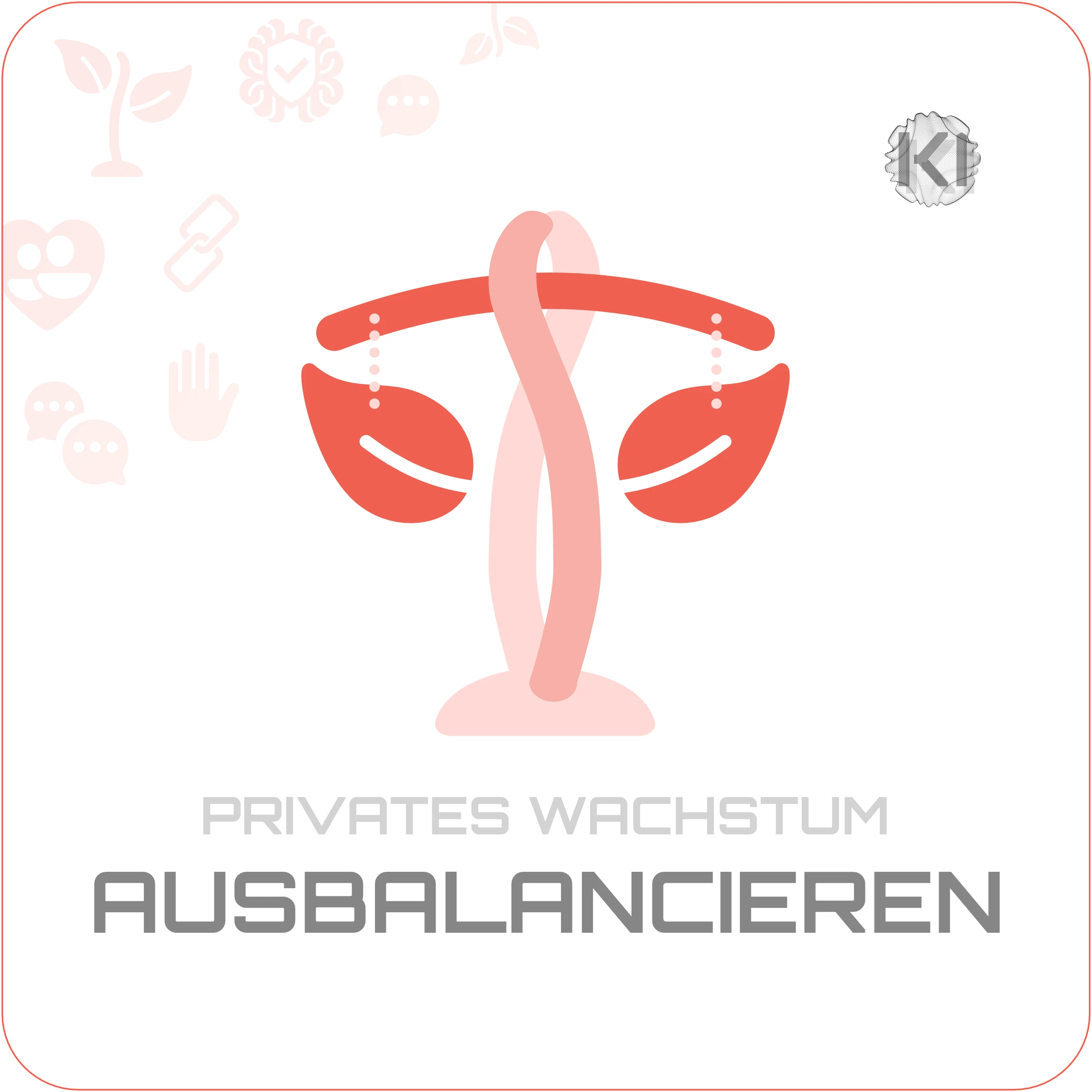 Privat – AUSBALANCIEREN: Pflanze im Wachstum als Ausdruck von emotionaler Balance und Stabilität im Alltag