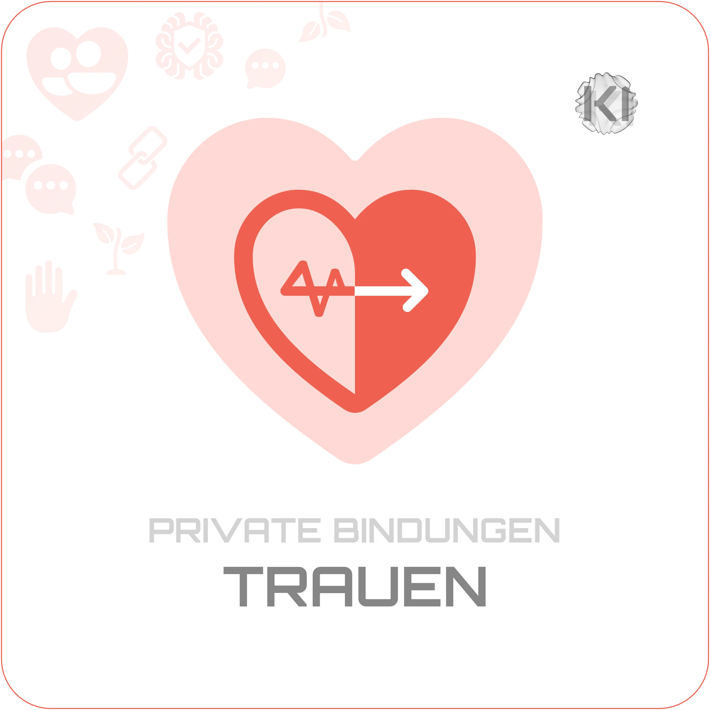 Privat – TRAUEN: Herz mit zwei Personen als Symbol für Nähe, Vertrauen und den Umgang mit Bindungsangst