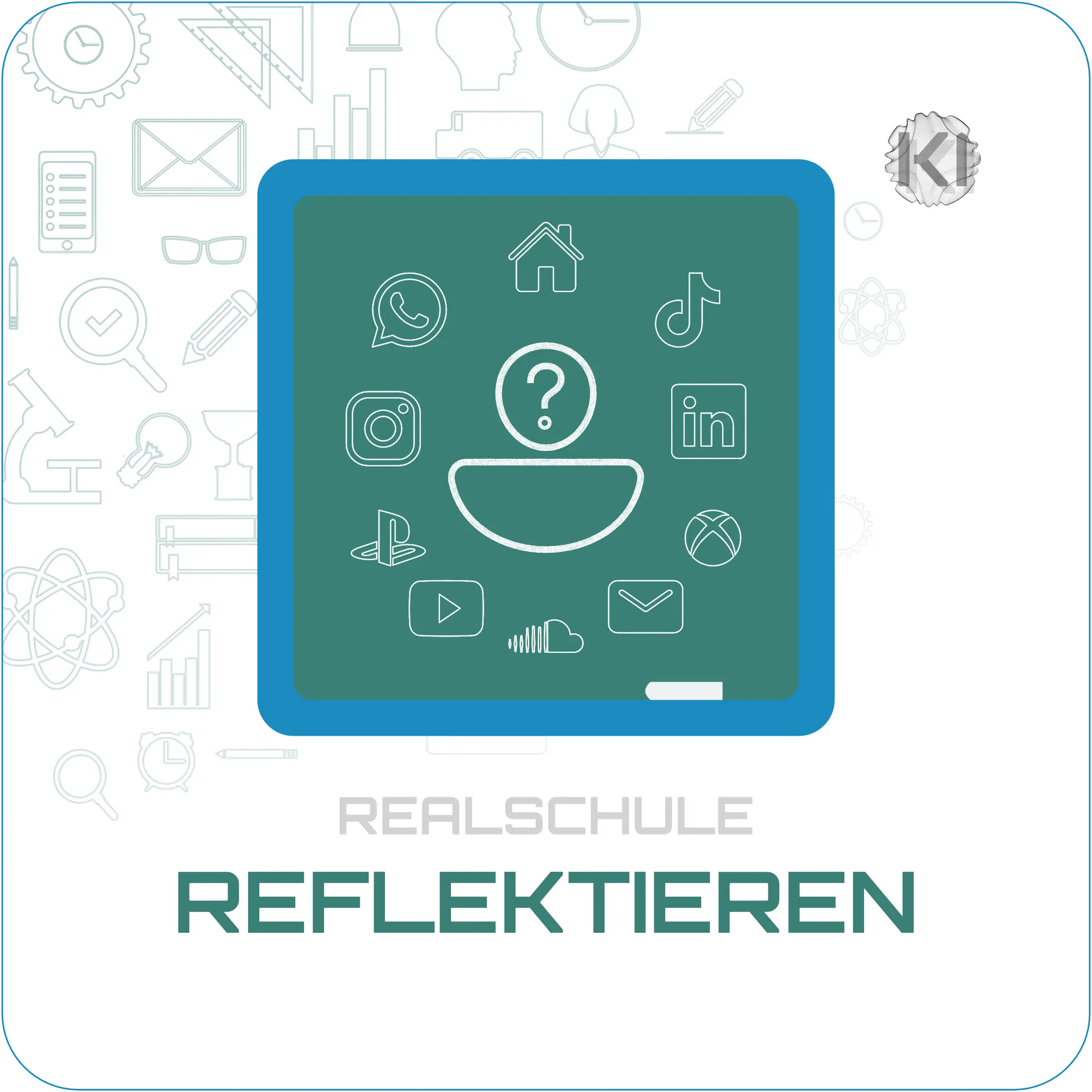 Realschule – Reflektieren: Mediensymbole als Metapher für kritischen Umgang mit digitalen Inhalten