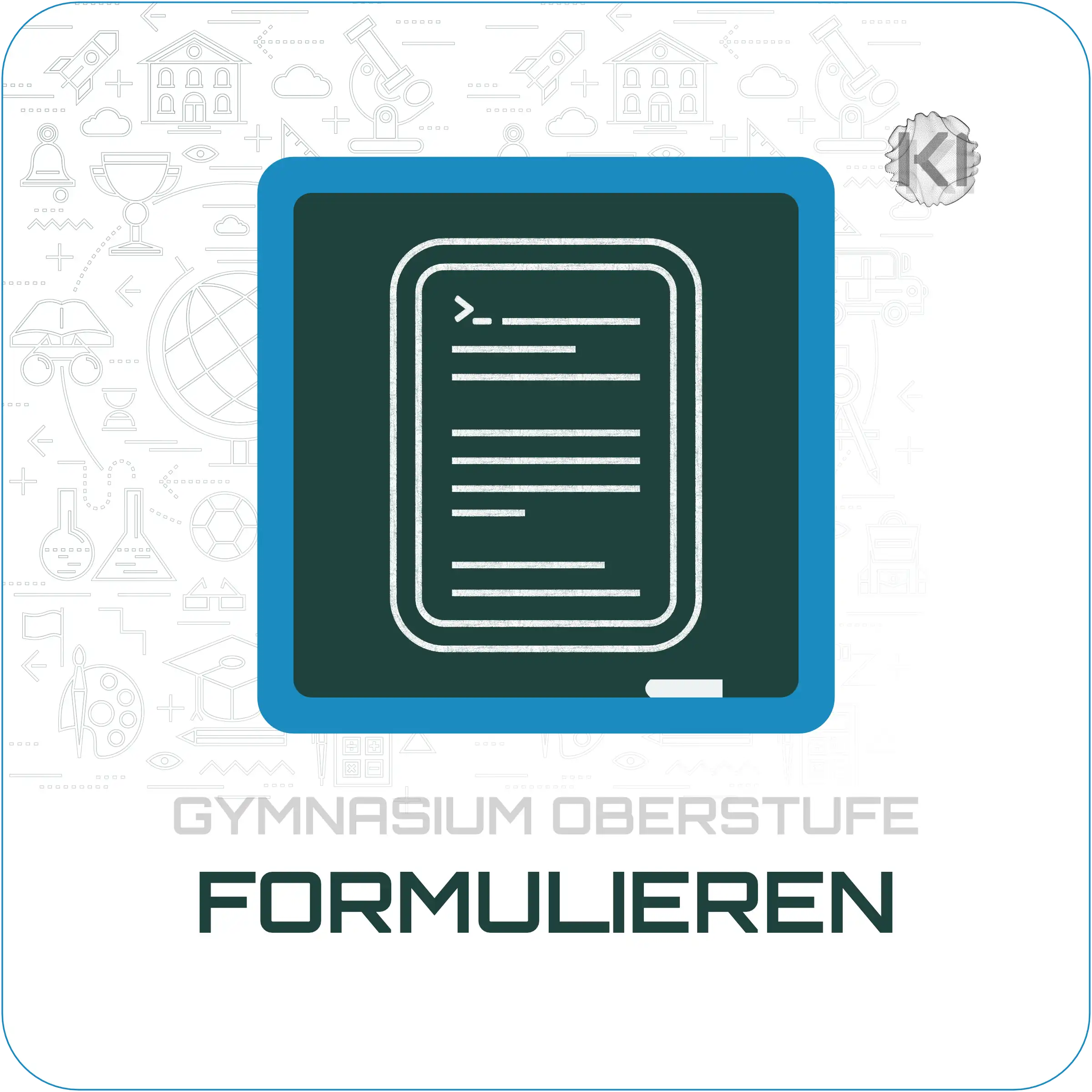 Gymnasium Oberstufe – Formulieren: Schreib- und Textsymbole als Metapher für Argumentation und sprachlichen Ausdruck