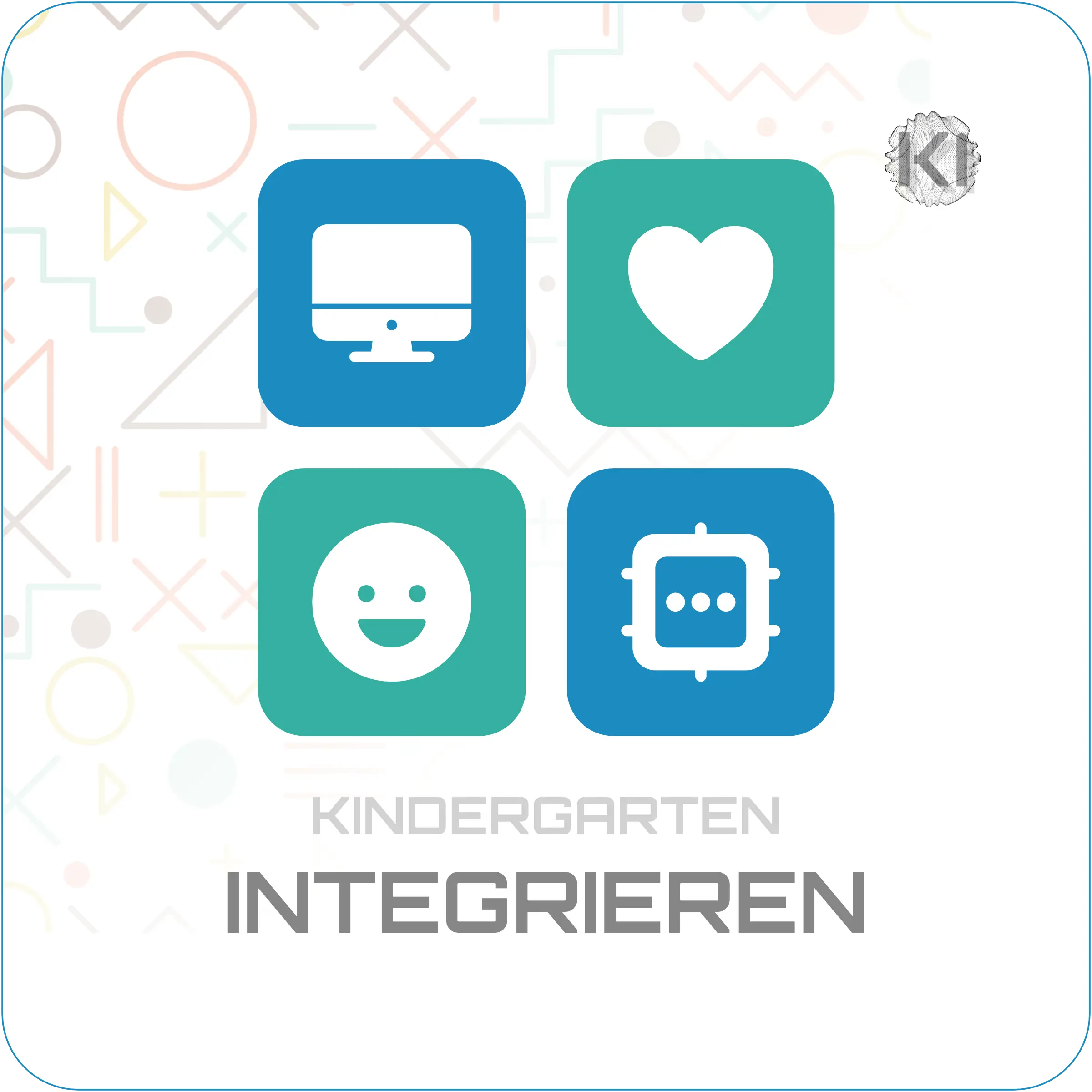 Kindergarten – Integrieren: Digitale und Alltagssymbole stehen für altersgerechte Mediennutzung im Kita-Alltag