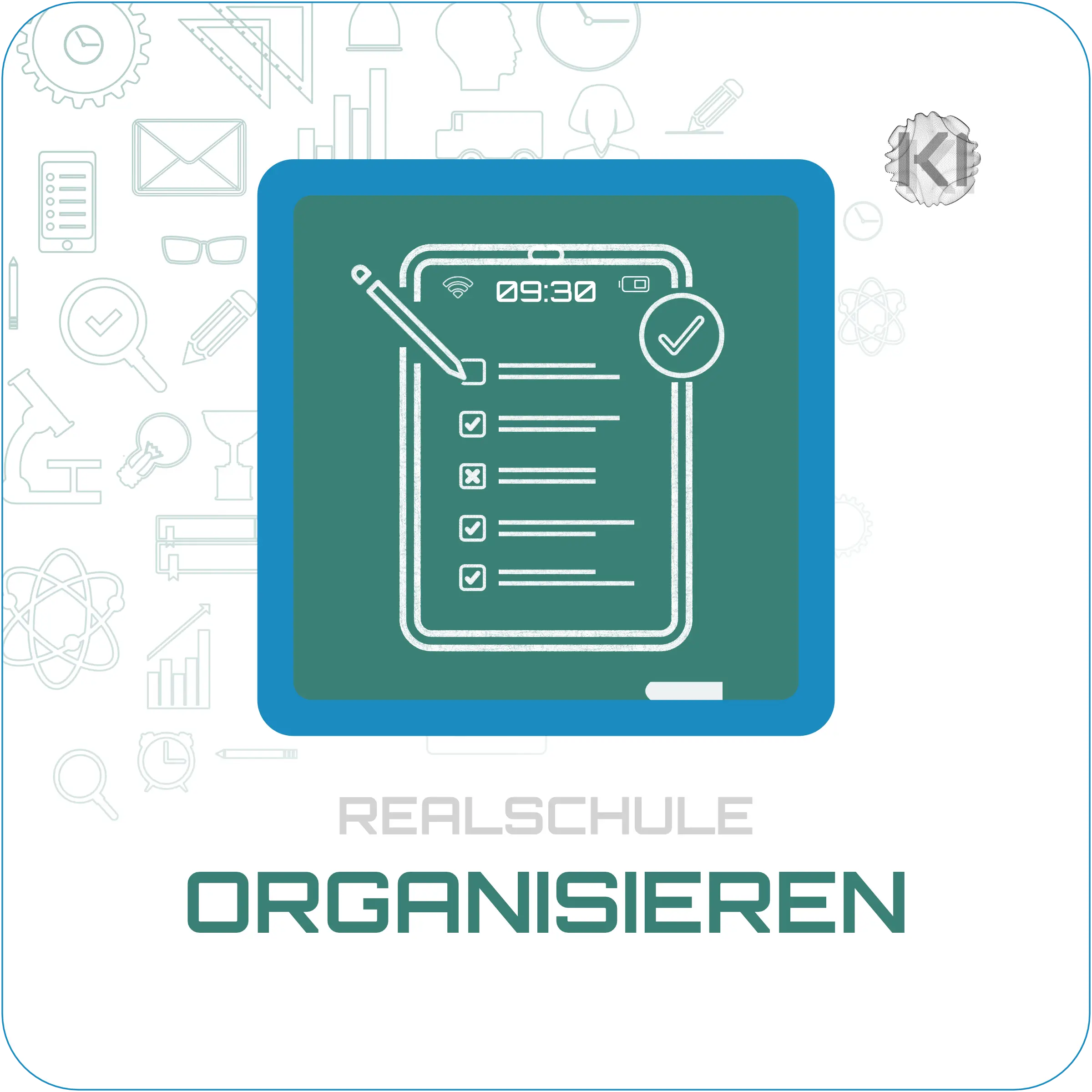 Realschule – Organisieren: Digitale Symbole als Metapher für Ordnung und Übersicht im Lernalltag